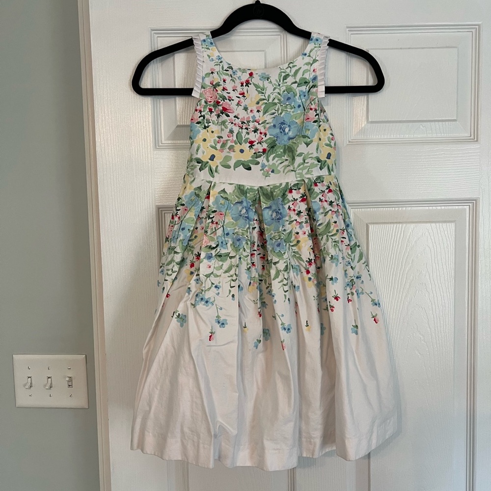 Janie and Jack Floral White Kids Dress